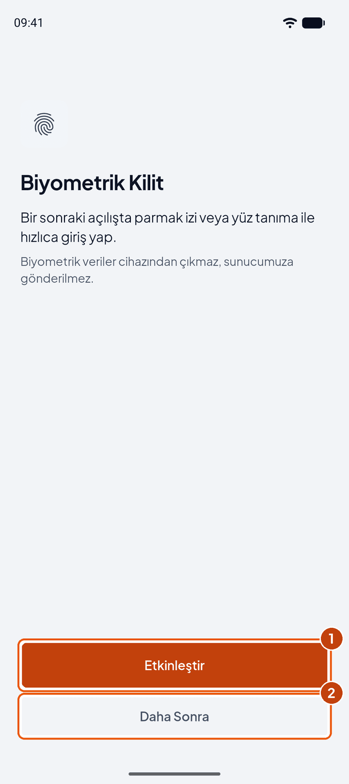 Biyometrik kilit önerisi