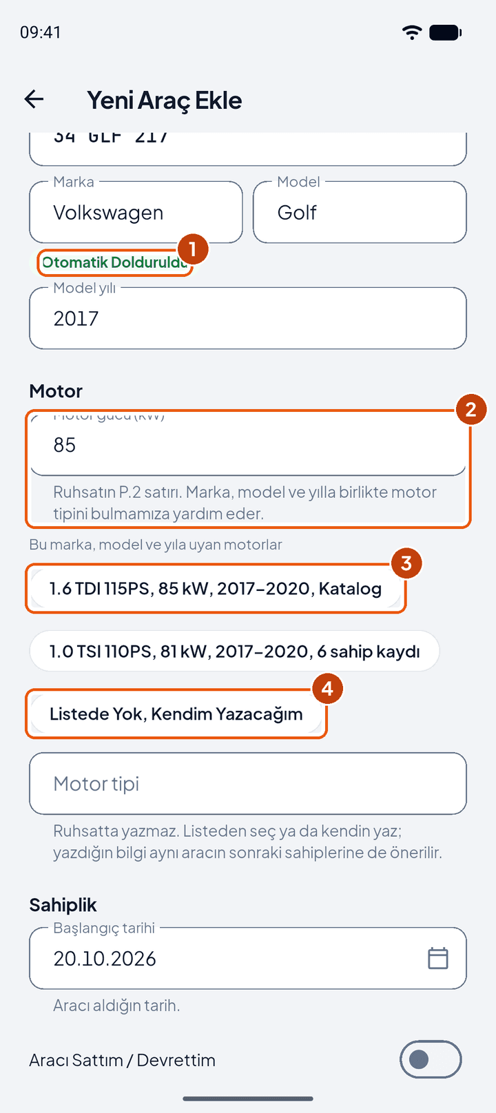 Motor seçimi