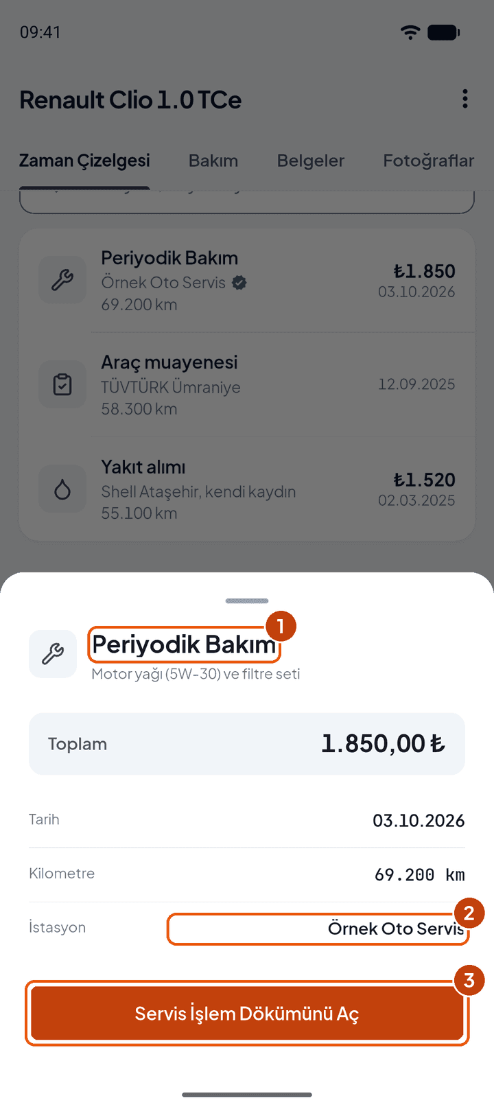 Kayıt ayrıntısı