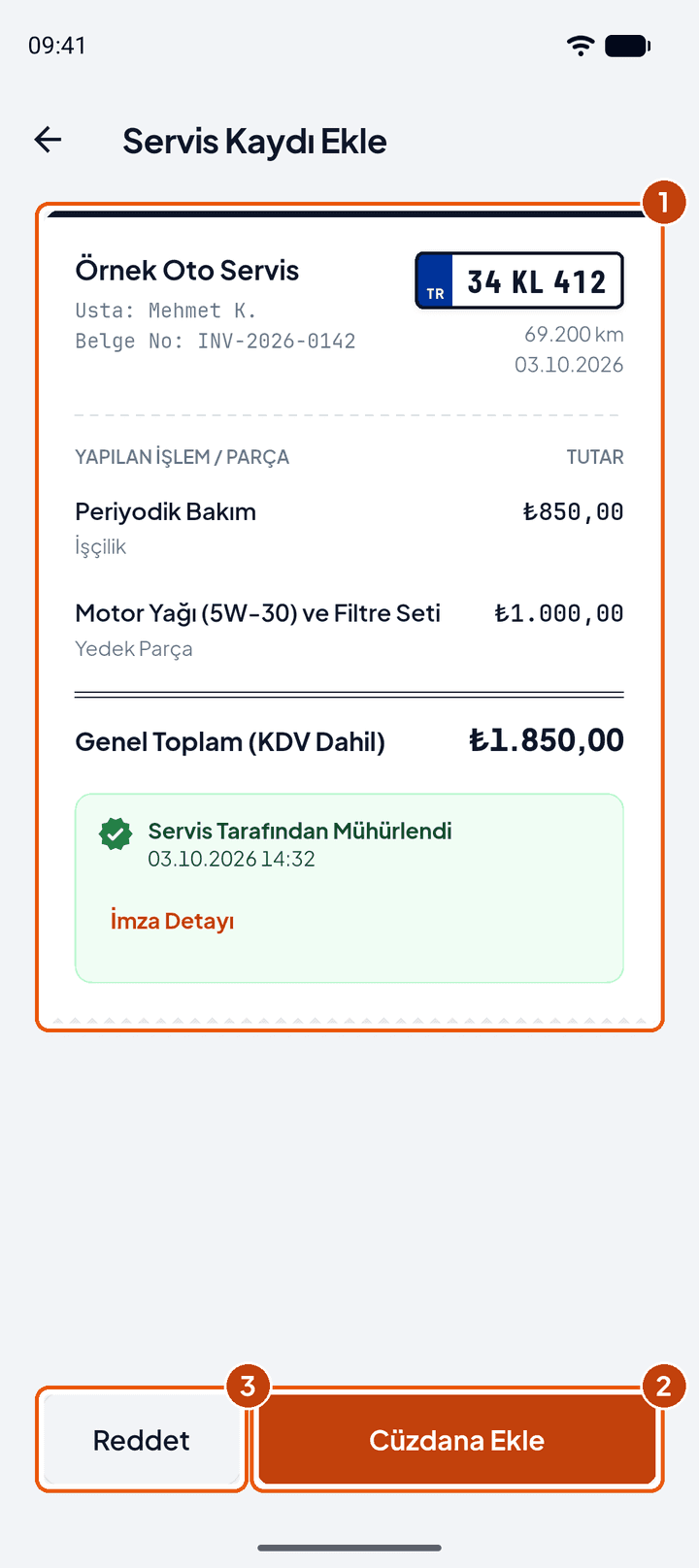 Kayıt önizlemesi