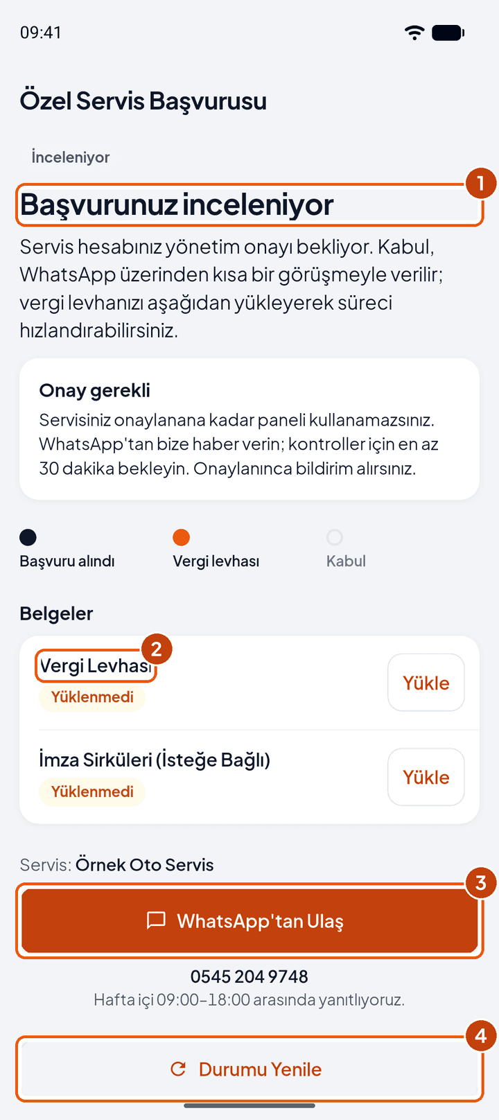 Başvuru inceleniyor