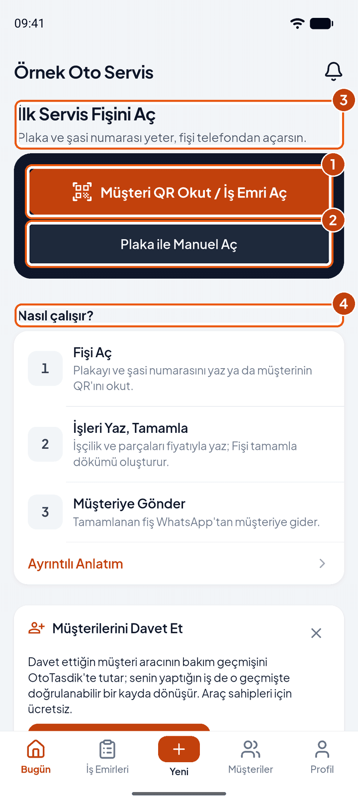 Bugün, ilk açılış