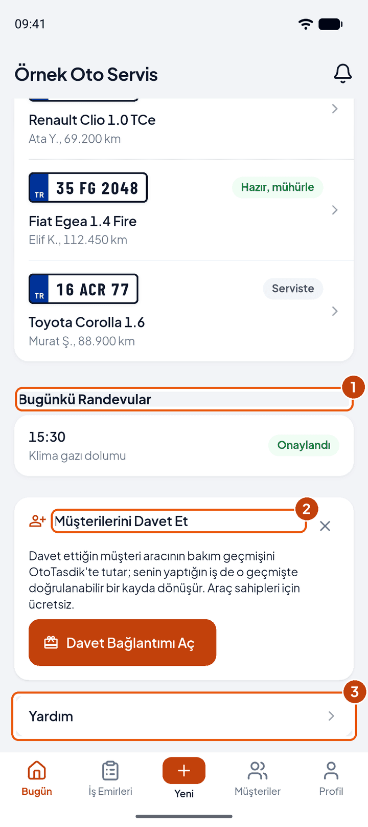Bugün ekranının devamı