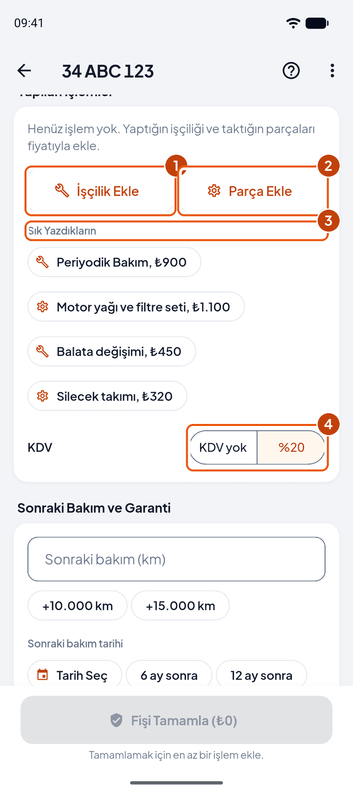 Yapılan işlemler