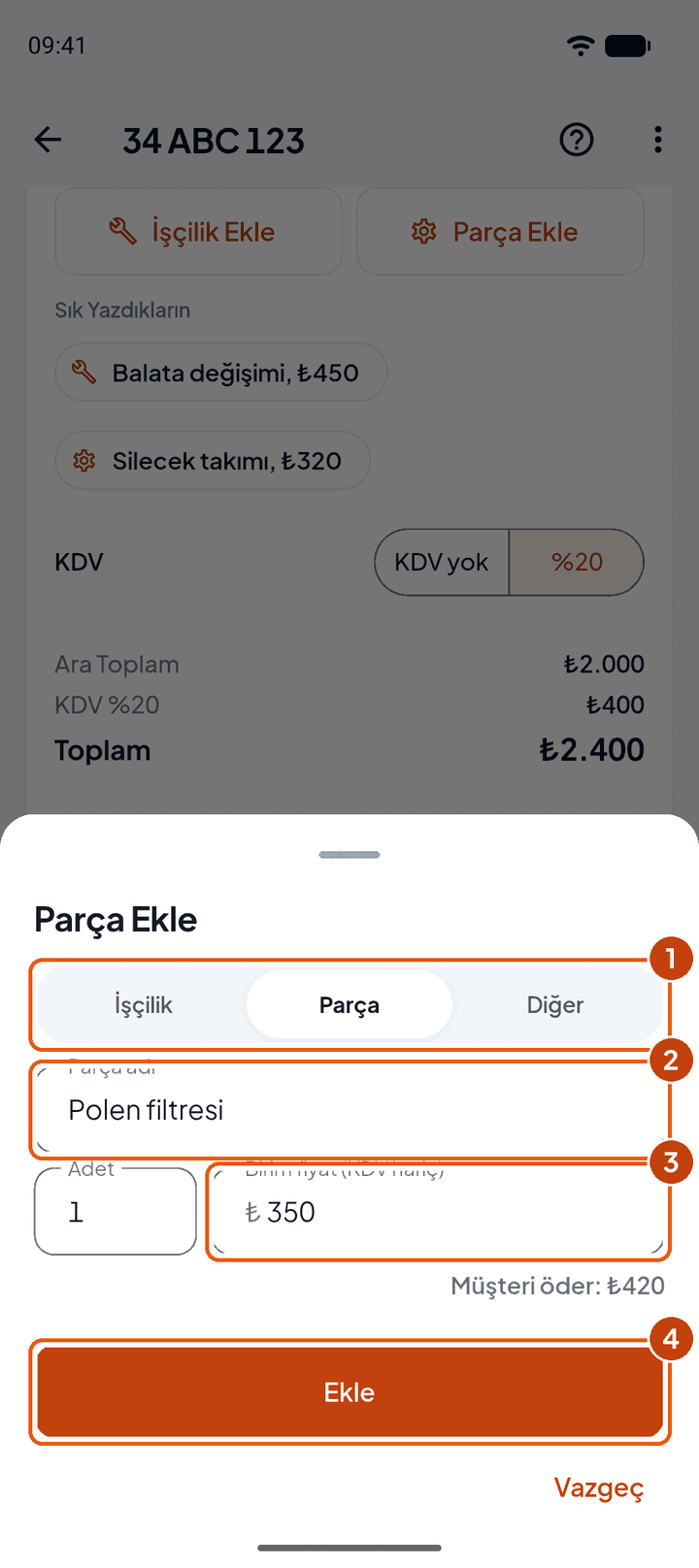 Parça ekle